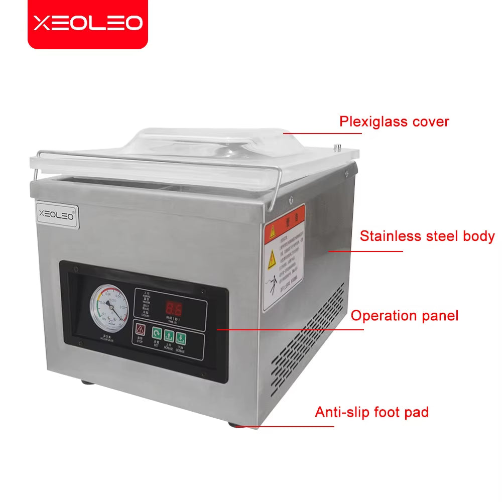 Vacuum Packaging Machine 1 Kpa Table Plastic Bags Sealer Vacuum Sealer Machine Food Packaging for Nut Fruit Meat 220V