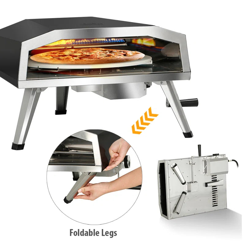 Stainless Steel Countertop Propane Pizza Oven