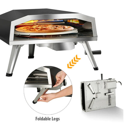 Stainless Steel Countertop Propane Pizza Oven