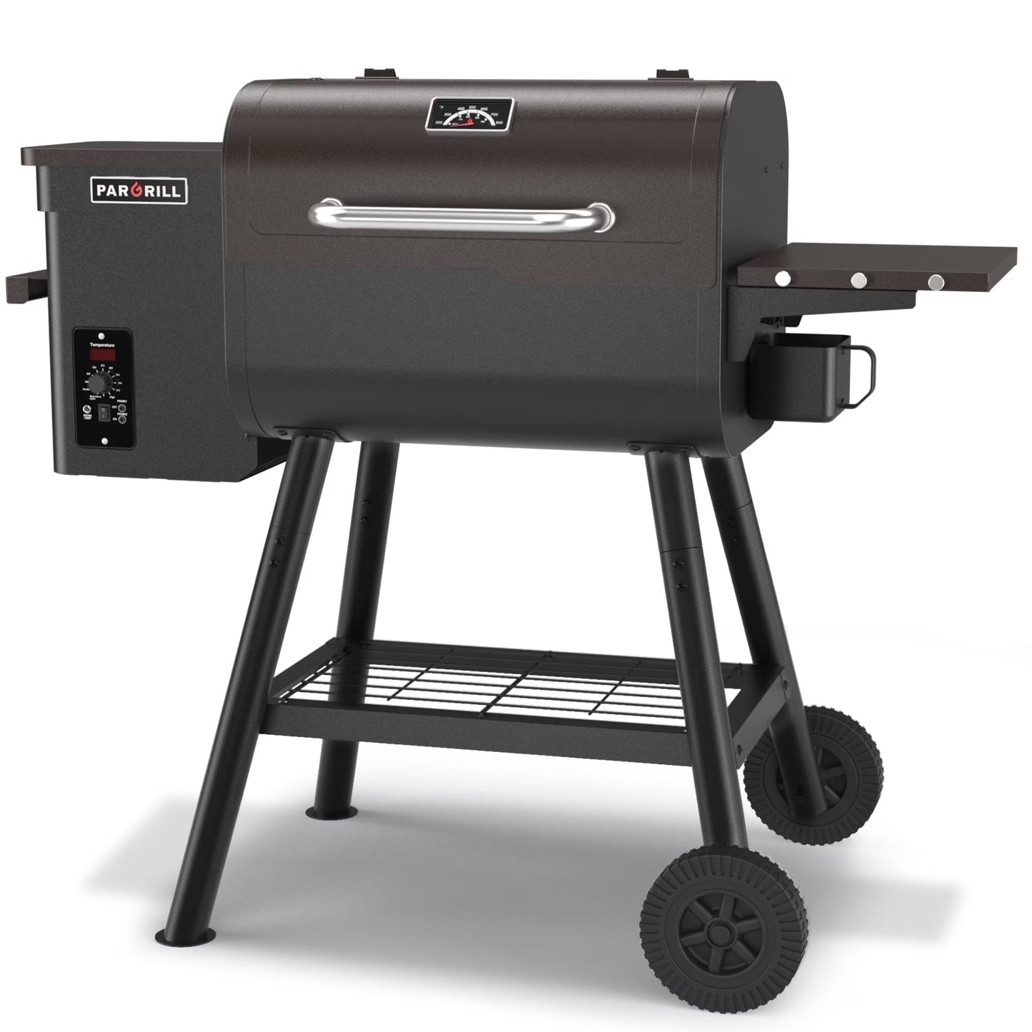 467 Sq.In Wood Pellet Grill & Smoker, BBQ Grill with Auto Temperature Control, for Outdoor Cooking, Patio and Backyard, Bronze Black
